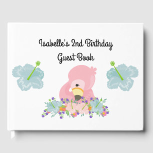 Flamingo Party Guest Book
