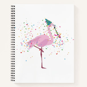Flamingo Partying - Animals Having a Party Notebook