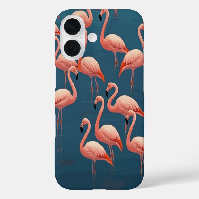 Flamingo Pattern Case-Mate iPhone Case (Back)