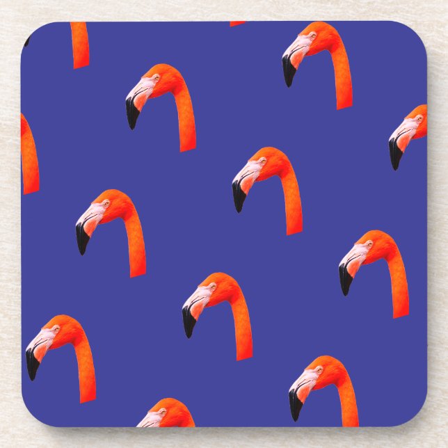 Flamingo-Pattern  Coaster (Front)