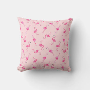 Flamingo pattern cushion