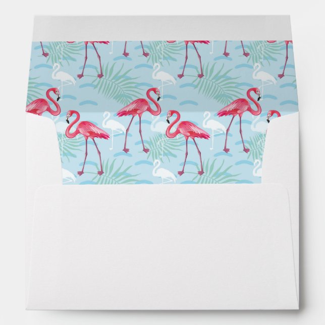 Flamingo Pattern Envelope (Back (Bottom))