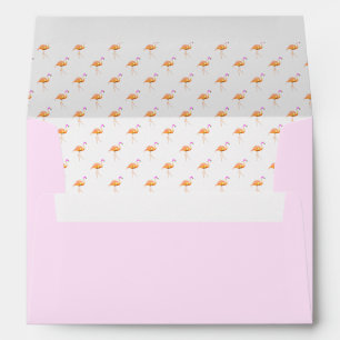 Flamingo Pattern Envelope
