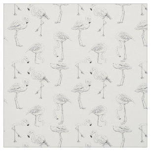 Flamingo pattern fabric