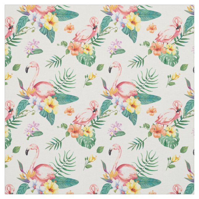 Flamingo pattern fabric (Swatch)