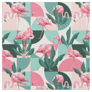 Flamingo pattern fabric