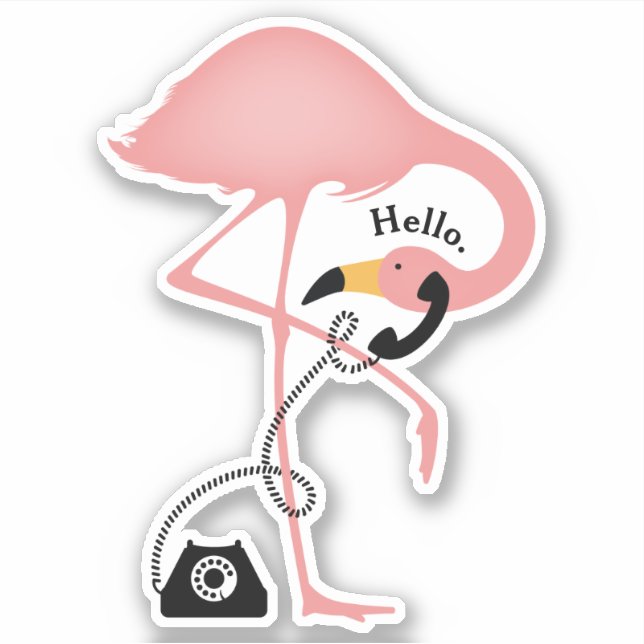 Flamingo Phone Hello (Front)