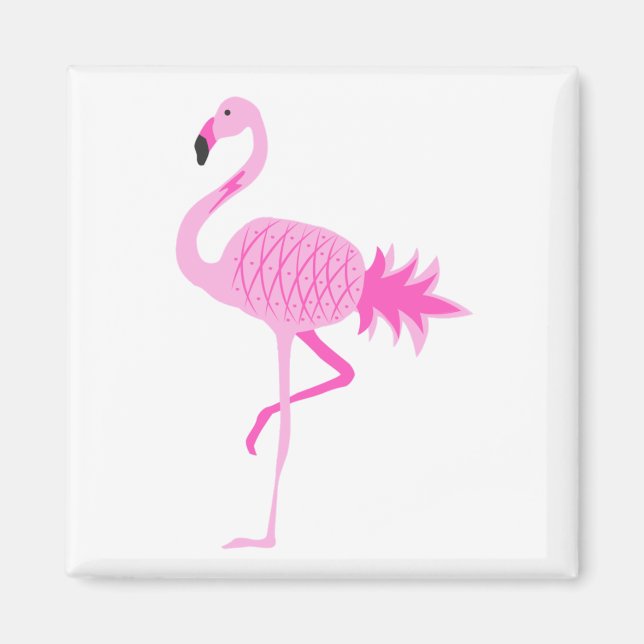 Flamingo Pineapple Magnet (Front)