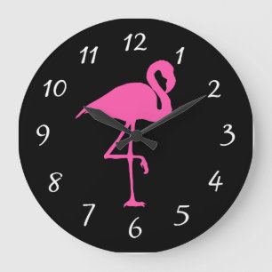 FLAMINGO PINK ART Wall Clock