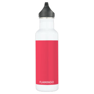Flamingo pink colour name 710 ml water bottle