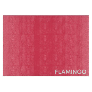 Flamingo pink colour name cutting board