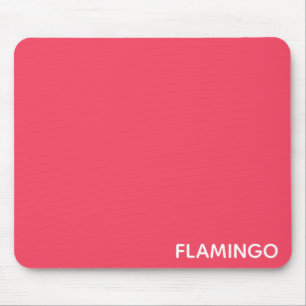 Flamingo pink colour name mouse pad