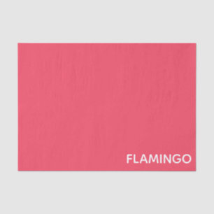 Flamingo pink colour name tissue paper