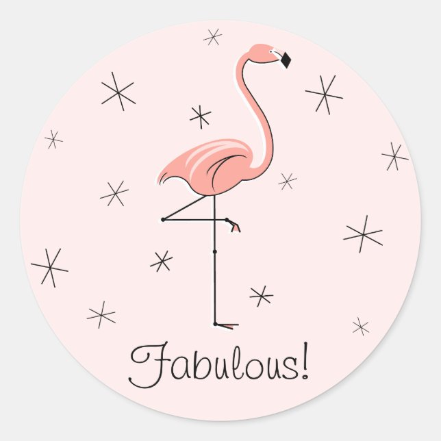 Flamingo Pink Fabulous! sticker (Front)
