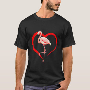 Flamingo Pink Feathers Valentines Day Flamingo T-Shirt