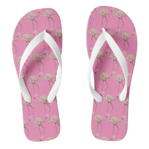 Flamingo Pink Flip Flops