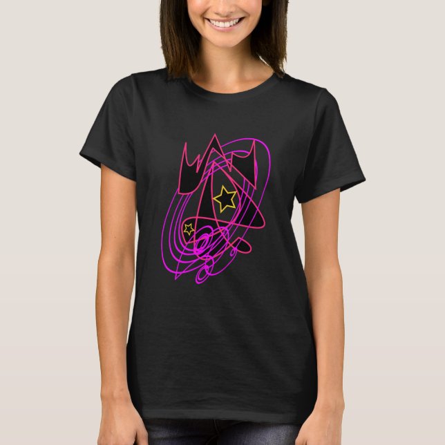 Flamingo Pink Galaxy T-Shirt (Front)