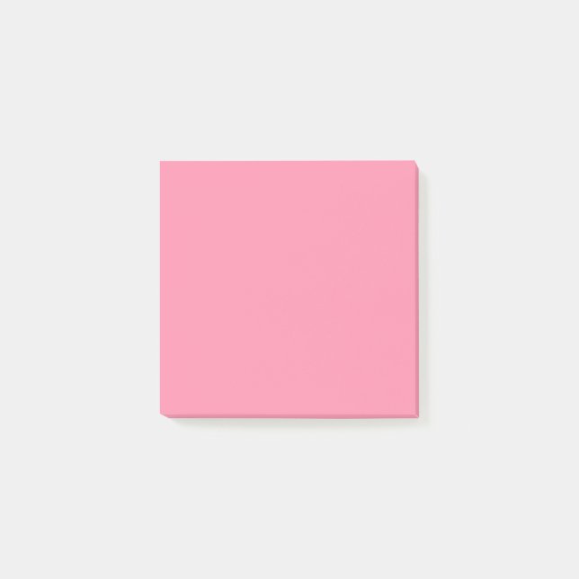 Flamingo Pink Square Notes (Front)