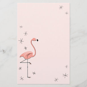 Flamingo Pink stationery