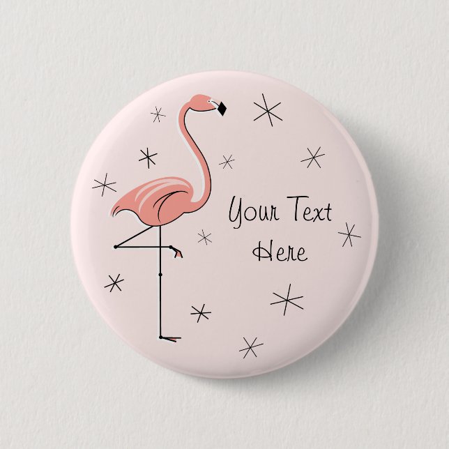 Flamingo Pink 'Text' button (Front)