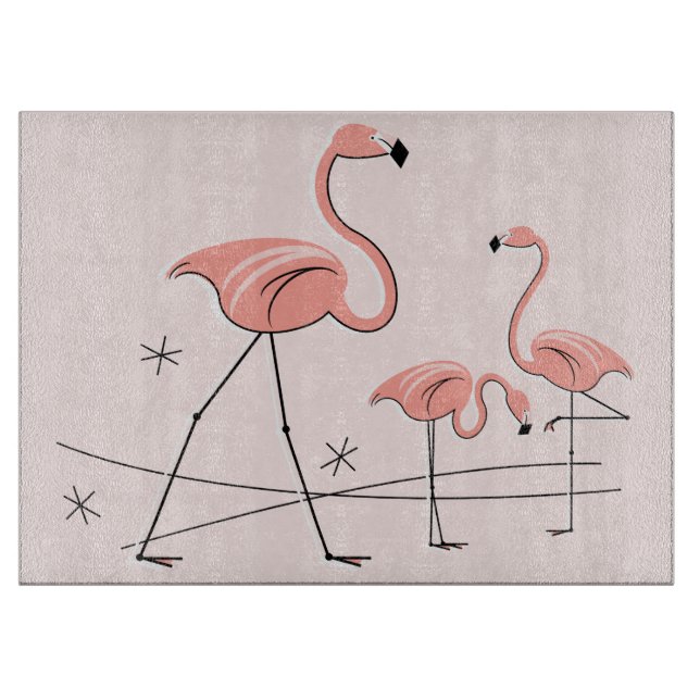 Flamingo Pink Trio 2 cutting board (Front)