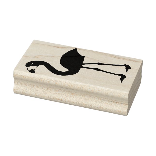 Flamingo Plain Rubber Stamp (Facing Left) (Stamp)