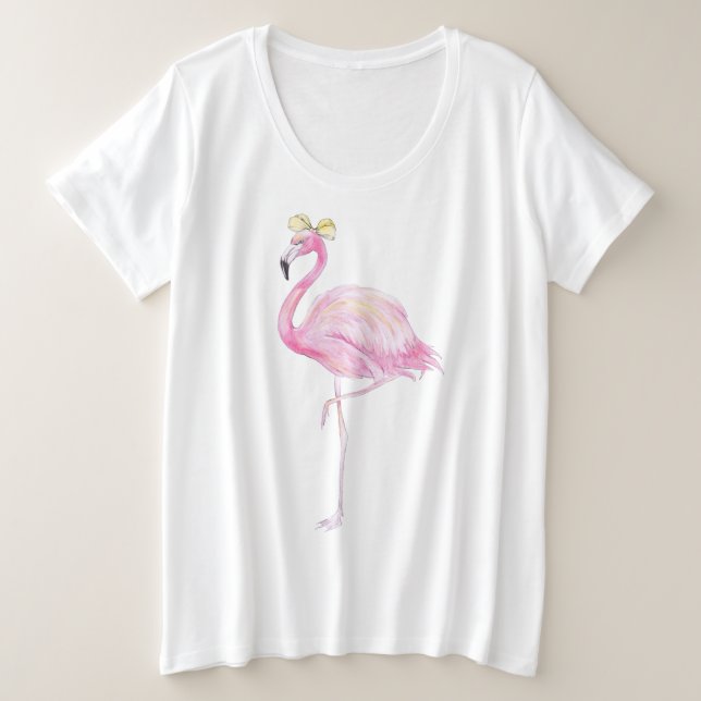 Flamingo Plus Size -shirt Plus Size T-Shirt (Design Front)