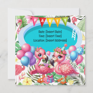 Flamingo Pool Party! Save The Date