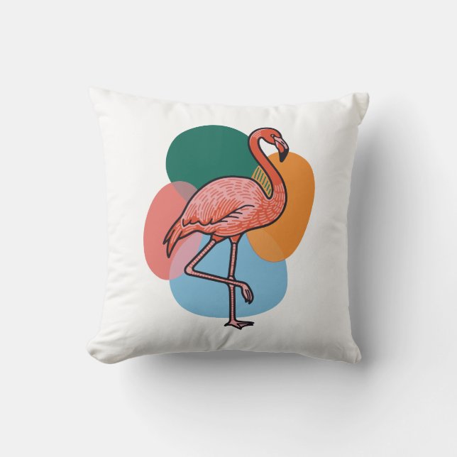 Flamingo Pop Cushion (Front)