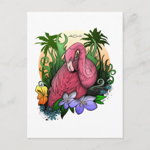 Flamingo Postcard