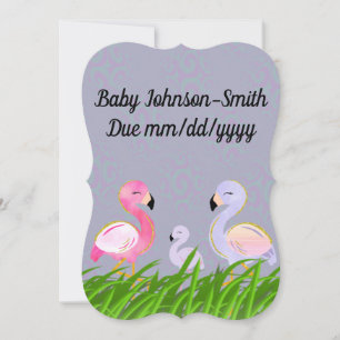 Flamingo Pregnancy Personalised Announcement