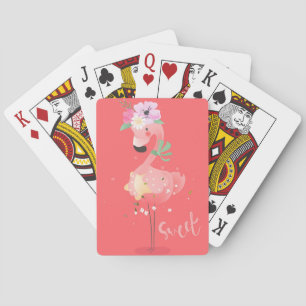 Flamingo Print Playing Cards