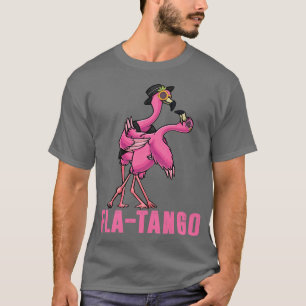 Flamingo Puns Slang Fla-tango Fun Flamingo Dancing T-Shirt