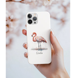 Flamingo Radiance: Watercolor Art custom Case-Mate iPhone Case