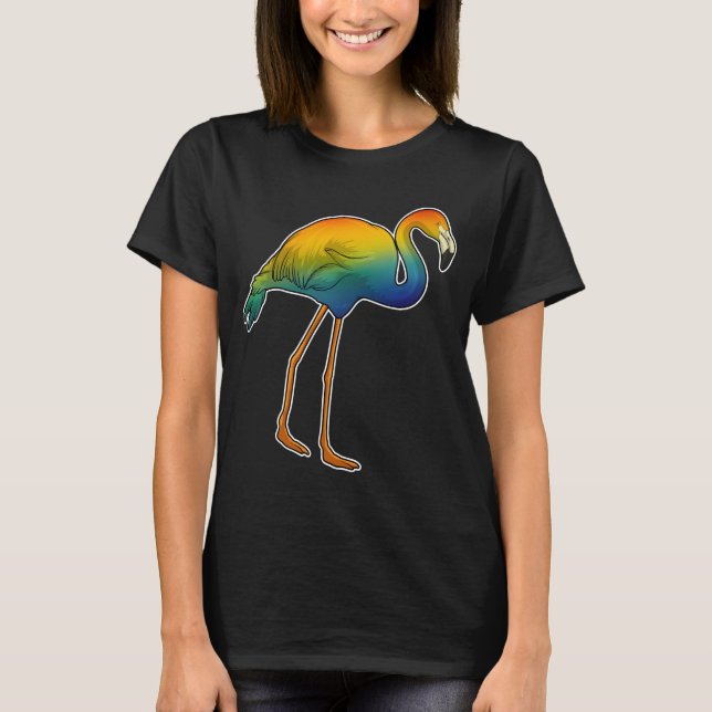 Flamingo Rainbow T-Shirt (Front)