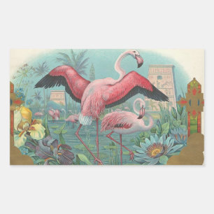 Flamingo Rectangular Sticker