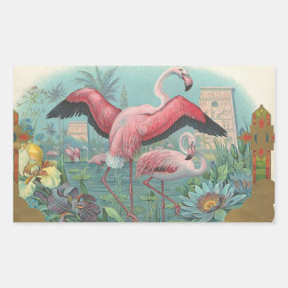 Flamingo Rectangular Sticker