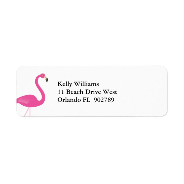 Flamingo Return Address Labels (Front)