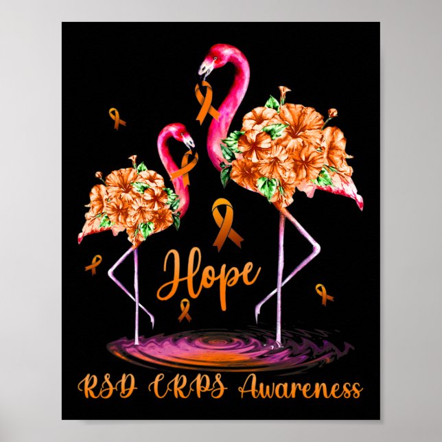 Flamingo Rsd Crps Awareness 1  Poster (Front)