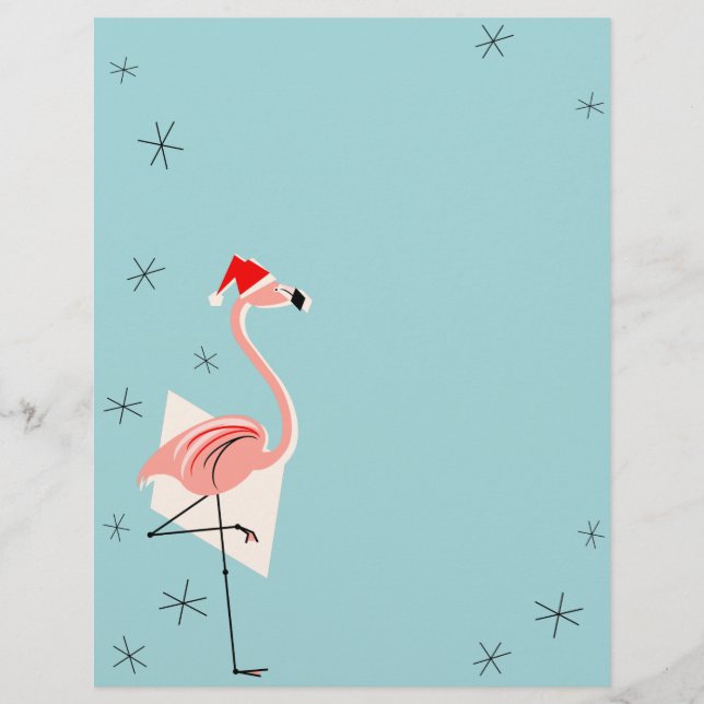 Flamingo Santa Blue letterhead (Front)