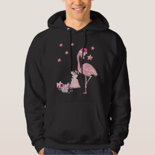 Flamingo Santa Clause Christmas Hawaiian Hoodie