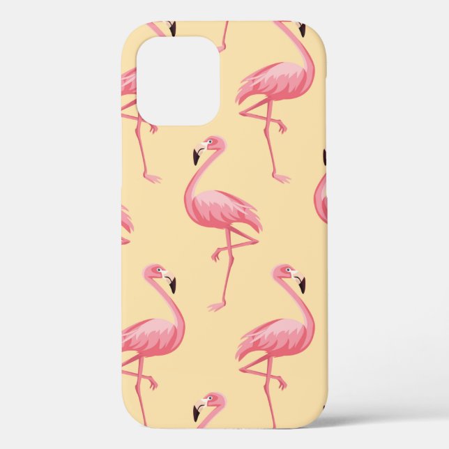 Flamingo seamless pattern background. Pink flaming Case-Mate iPhone Case (Back)