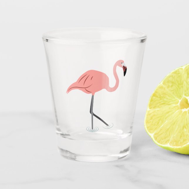Flamingo Shot Glass (Front)