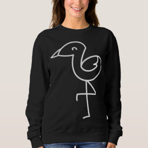 Flamingo Silhouette Cute Exotic Birds Sweatshirt