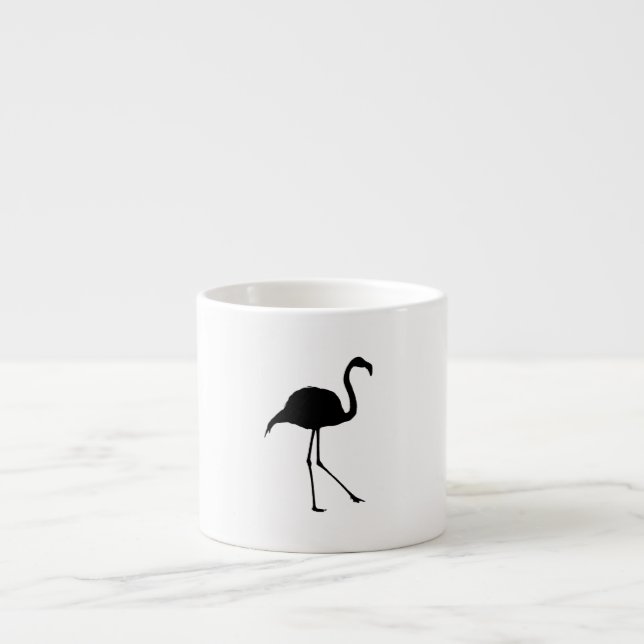 Flamingo Silhouette Espresso Cup (Front)
