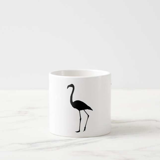 Flamingo Silhouette Espresso Cup (Front)