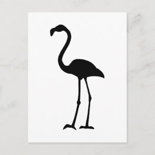 Flamingo Silhoutte Postcard