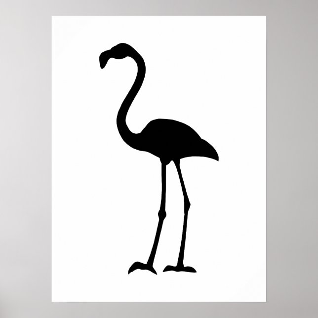Flamingo Silhoutte Poster (Front)
