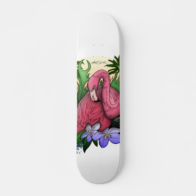 Flamingo Skateboard (Front)