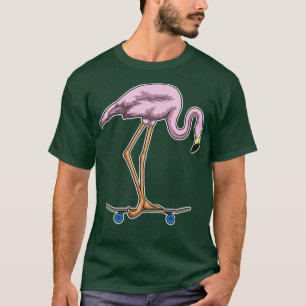 Flamingo Skater Skateboard T-Shirt